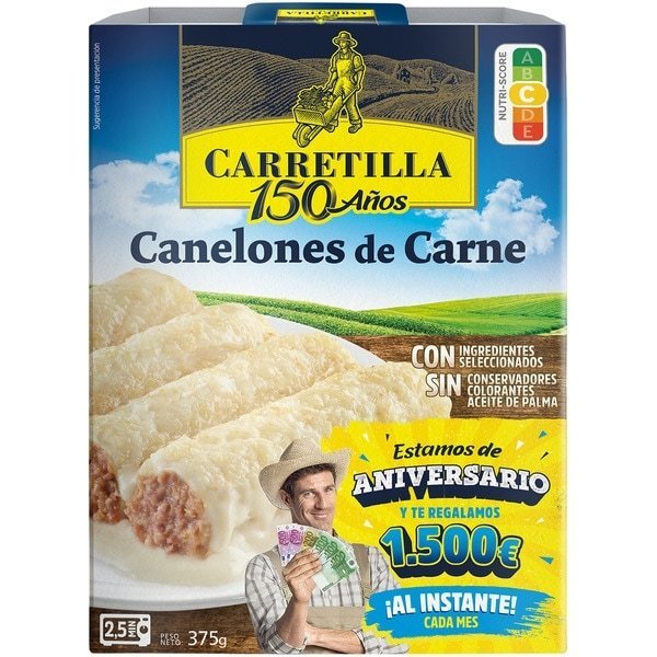 CANELONES DE CARNE 375G